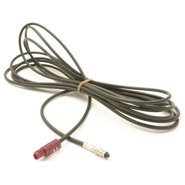 Fakra D (m) - FME (v) adapter kabel - RG174 - 50 Ohm / zwart - 5 meter