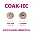 IEC (m) - IEC (v) coaxkabel | <70 dB | CCS | recht | zwart | 0,50 meter