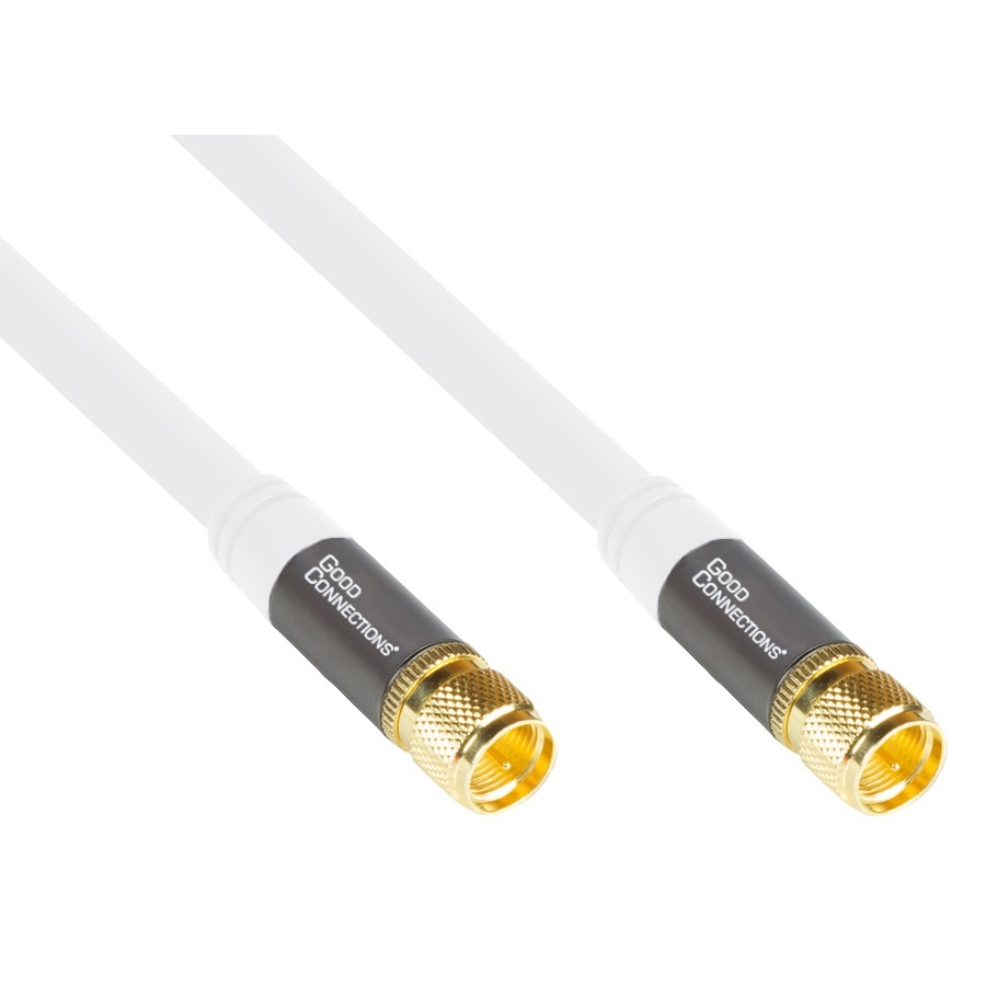 Good Connections Alcasa GC-M2089. Lengte snoer: 20 m, Aansluiting 1: F-Pug, Aansluiting 2: F-Plug