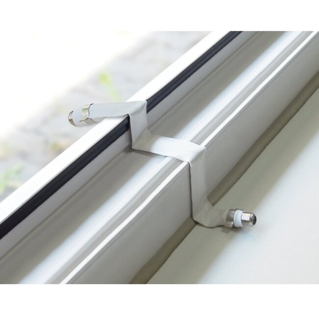 F (v) - F (v) deur/raam coax adapter / wit - 0,20 meter