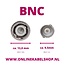 BNC (m) - BNC (m) kabel - RG58 - 50 Ohm / zwart - 0,50 meter