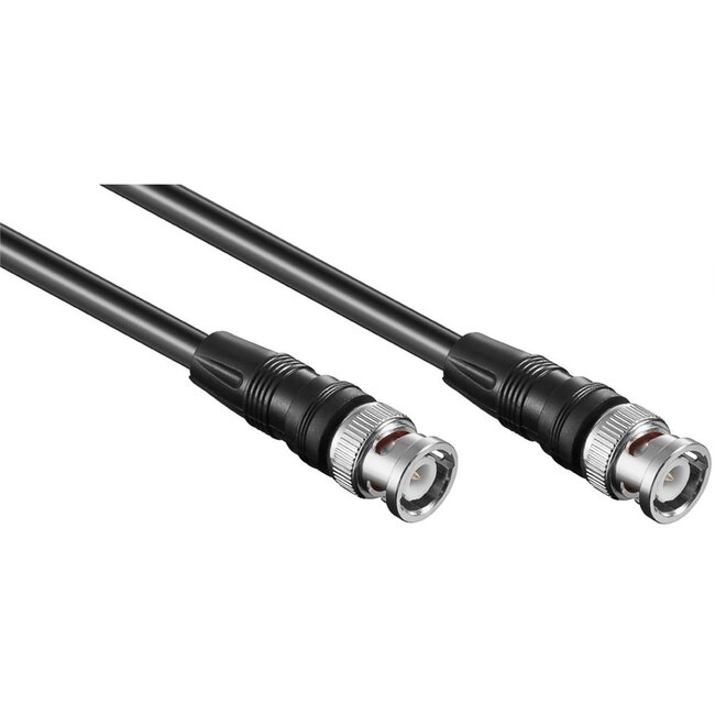 BNC (m) - BNC (m) kabel - RG58 - 50 Ohm / zwart - 7,5 meter
