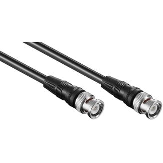 S-Impuls BNC (m) - BNC (m) kabel - RG58 - 50 Ohm / zwart - 15 meter