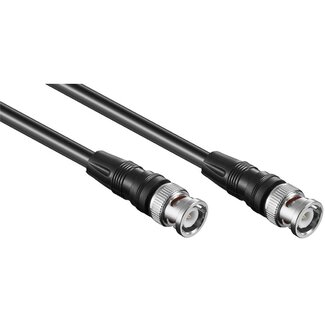 S-Impuls BNC (m) - BNC (m) kabel - RG59 - 75 Ohm / zwart - 1 meter