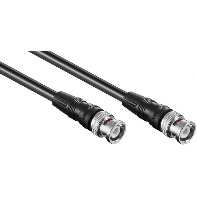 BNC (m) - BNC (m) kabel - RG59 - 75 Ohm / zwart - 2 meter