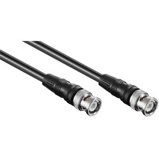 S-Impuls BNC (m) - BNC (m) kabel - RG59 - 75 Ohm / zwart - 25 meter
