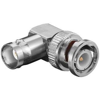 Electrovision BNC (m) - BNC (v) haakse adapter - 50 Ohm