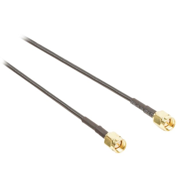 SMA (m) - SMA (m) kabel - RG174 - 50 Ohm / zwart - 1 meter