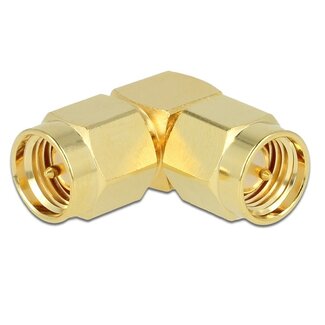 DeLOCK SMA (m) - SMA (m) haakse adapter - 50 Ohm