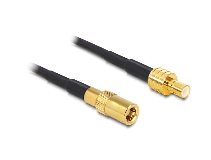 DeLOCK 88732 0.5m SMB SMB Zwart coax-kabel