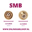 SMB (m) - SMB (v) verlengkabel - RG174 - 50 Ohm / zwart - 3 meter