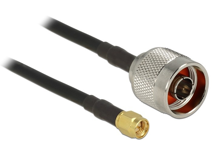 DeLOCK N (m) - SMA (m) kabel - CFD200/RF200 - 50 Ohm / zwart - 5 meter