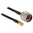 N (m) - RP-SMA (m) kabel - CFD200/RF200 - 50 Ohm / zwart - 1 meter