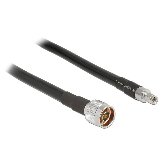 N (m) - RP-SMA (m) kabel - CFD400/LLC400 - 50 Ohm / zwart - 1 meter
