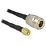 N (v) - RP-SMA (m) kabel - LMR195/RF195 - 50 Ohm / zwart - 1 meter