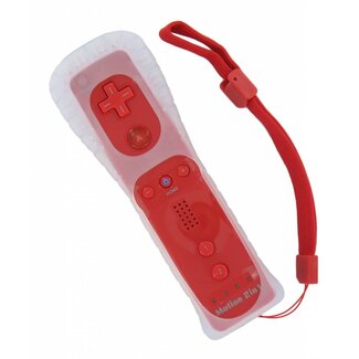 Dolphix Wii Motion Plus Controller geschikt voor Nintendo Wii, Wii Mini en Wii U / rood