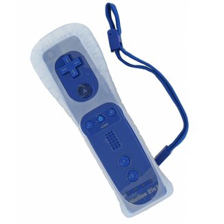 Dolphix Wii Motion Plus Controller geschikt voor Nintendo Wii, Wii Mini en Wii U / donkerblauw