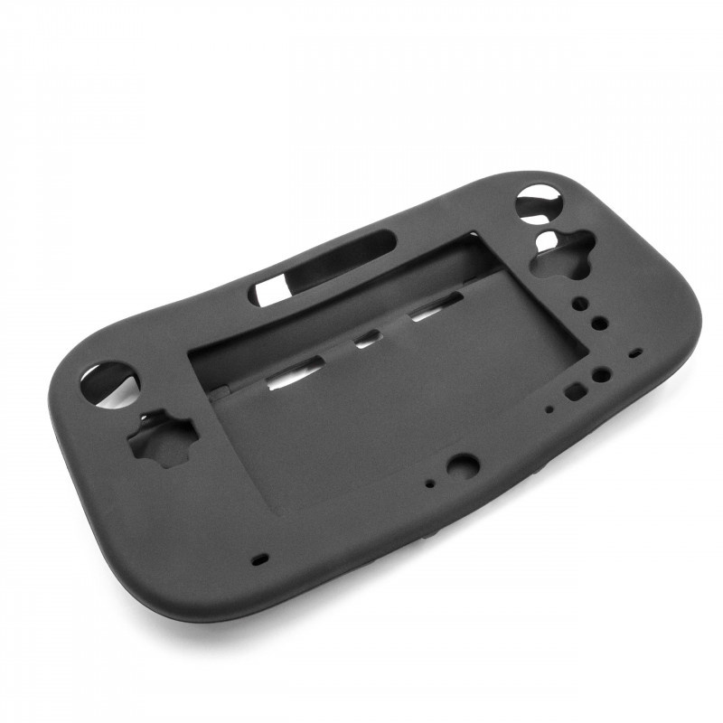Premium controller skin voor Nintendo Wii U GamePad controller / zwart | VHBW