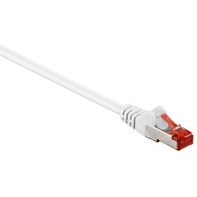 S/FTP CAT6 Gigabit netwerkkabel / wit - LSZH - 1 meter