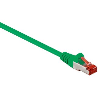 Goobay S/FTP CAT6 Gigabit netwerkkabel / groen - LSZH - 0,15 meter