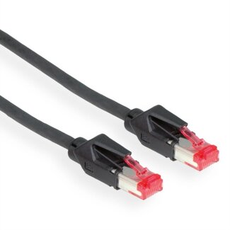 Draka Draka UC900 premium S/FTP CAT6 Gigabit netwerkkabel / zwart - 0,50 meter