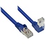 S/FTP CAT6 Gigabit netwerkkabel haaks/recht / blauw - 1 meter
