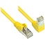 S/FTP CAT6 Gigabit netwerkkabel haaks/recht / geel - 2 meter