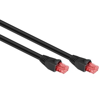 Goobay U/UTP CAT6 Gigabit outdoor netwerkkabel / zwart - 10 meter