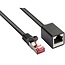 S/FTP CAT6 Gigabit netwerk verlengkabel / zwart - 1 meter