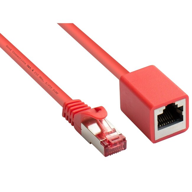 S/FTP CAT6 Gigabit netwerk verlengkabel / rood - 3 meter