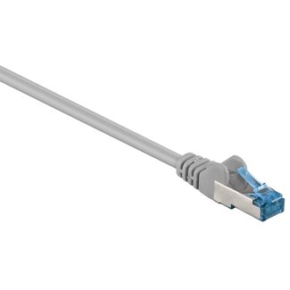 Goobay S/FTP CAT6a 10 Gigabit netwerkkabel / grijs - LSZH - 0,25 meter
