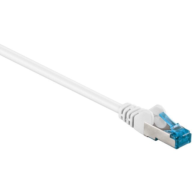 S/FTP CAT6a 10 Gigabit netwerkkabel / wit - LSZH - 0,50 meter