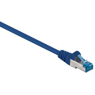 Goobay S/FTP CAT6a 10 Gigabit netwerkkabel / blauw - LSZH - 0,25 meter