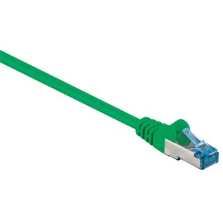 Goobay S/FTP CAT6a 10 Gigabit netwerkkabel / groen - LSZH - 0,25 meter