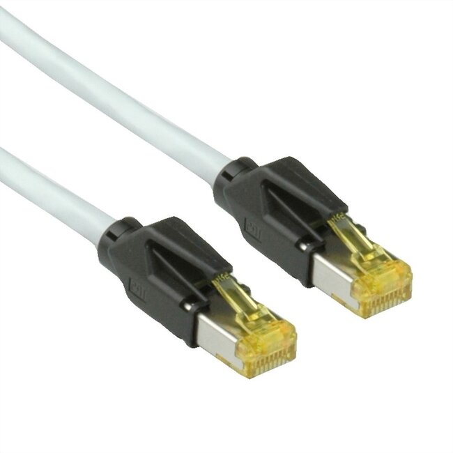 Draka UC900 premium S/FTP CAT6a 10 Gigabit netwerkkabel / grijs - 1 meter