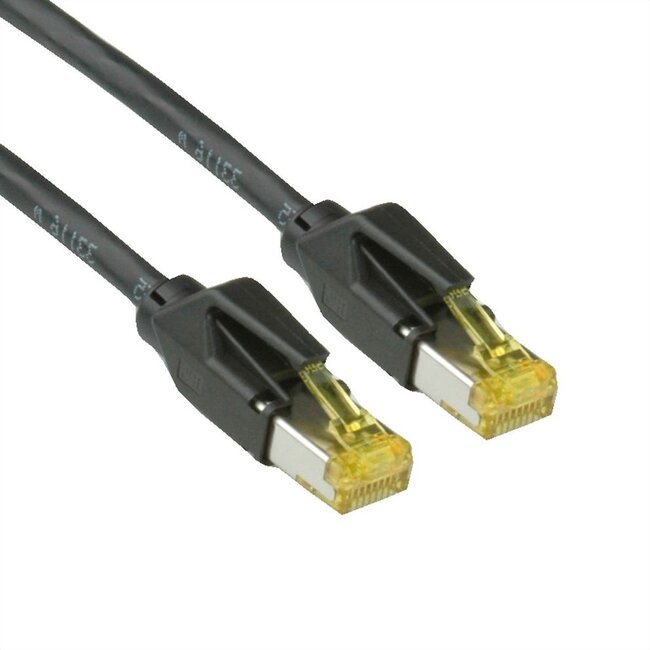 Draka UC900 premium S/FTP CAT6a 10 Gigabit netwerkkabel / zwart - 2 meter