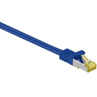 Goobay S/FTP CAT7 10 Gigabit netwerkkabel / blauw - LSZH - 1 meter