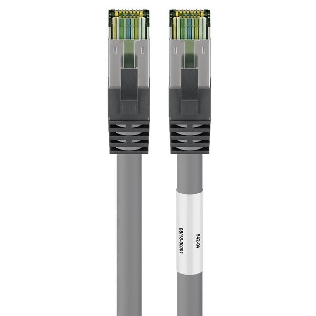 Premium S/FTP CAT8.1 40 Gigabit netwerkkabel / grijs - LSZH - 2 meter