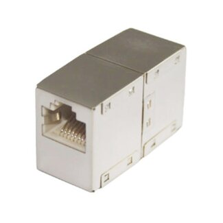 S-Impuls STP CAT6 Gigabit RJ45 koppelstuk / grijs