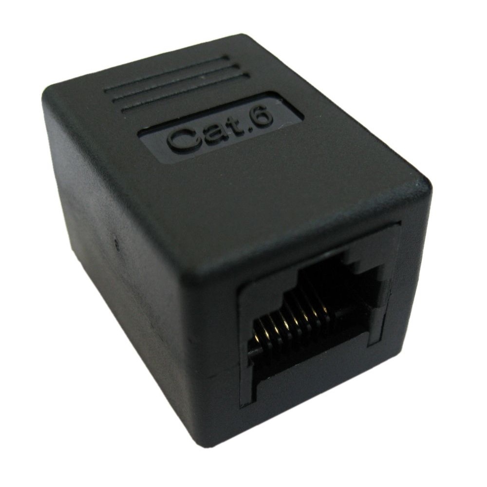 Roline Value RJ-45 Modular Coupler, Cat.6, unshielded, black