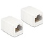 Premium UTP CAT6 Gigabit RJ45 koppelstuk - compact / wit