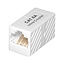 UTP CAT6a Gigabit RJ45 koppelstuk / wit