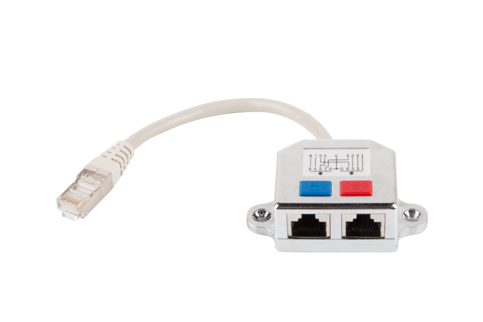 Kabelsplitter RJ45 Cat.5 F/UTP T-Adapter