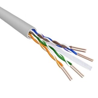 EECONN U/UTP CAT6 Gigabit netwerkkabel met vaste aders - AWG23 / grijs - 50 meter