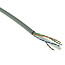 F/UTP CAT6 Gigabit netwerkkabel met vaste aders - AWG24 / grijs - 500 meter