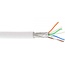 S/FTP CAT6a 10 Gigabit netwerkkabel met flexibele aders - AWG26 - LSZH / wit - 100 meter