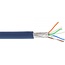 S/FTP CAT6a 10 Gigabit netwerkkabel met flexibele aders - AWG26 - LSZH / blauw - 100 meter