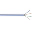 U/UTP CAT6a 10 Gigabit netwerkkabel met vaste aders - AWG23 - LSZH / blauw - 100 meter