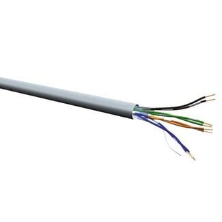 EECONN U/UTP CAT5e Gigabit netwerkkabel met vaste aders / grijs - 50 meter