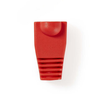 Nedis Netwerkplug huls voor RJ45 connectoren - kabel tot 6 mm - 10 stuks / rood